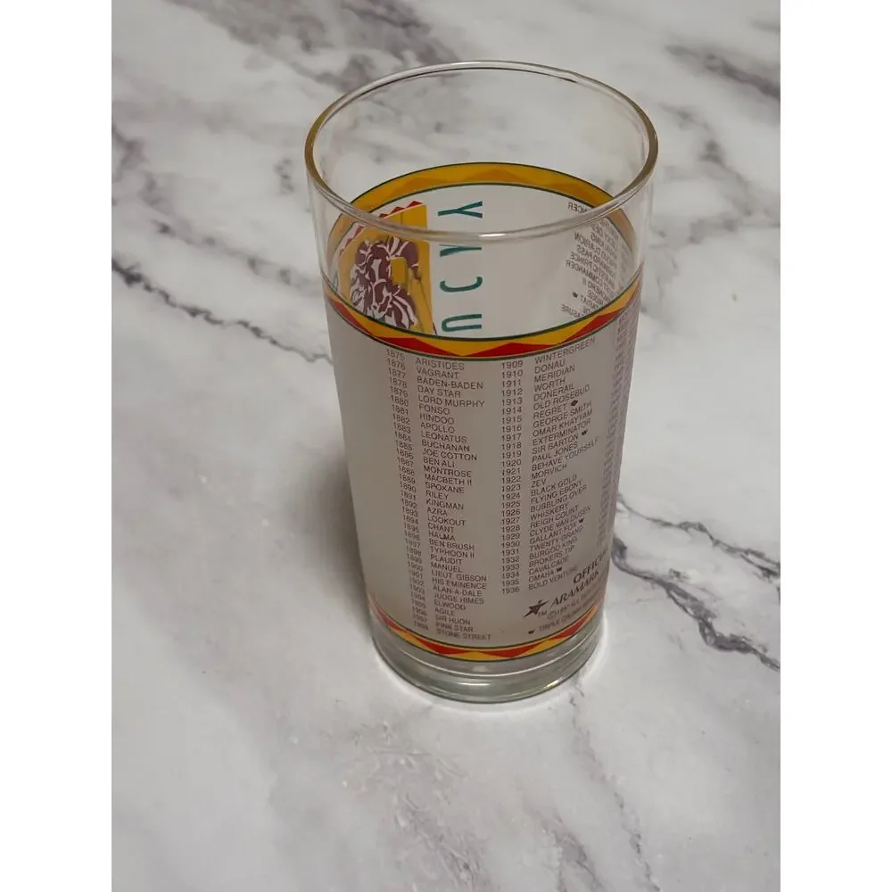 1997 Kentucky Derby Official 123 Churchill Downs Vintage Julep Glass Louisville